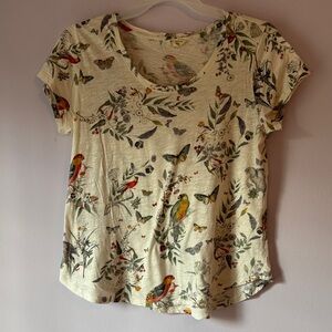 Lucky Brand Botanical Print Top